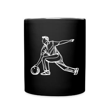 Bowler Skizze - Tasse einfarbig - Schwarz - Vorne