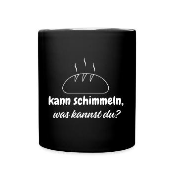Brot 2 - Tasse einfarbig - Schwarz - Vorne