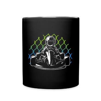 Kart Race Kart Sport Hommes Garçons Go-Kart - Mug uni - noir - Devant