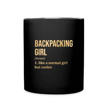 Backpacker - Full Colour Mug - black - Front