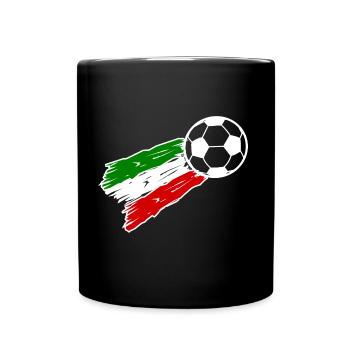 Die Fans aus Italien - Tasse einfarbig - Schwarz - Vorne