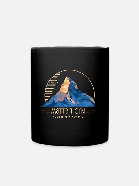 Matterhorn Hike Randonnée Zermatt Souvenir - Mug uni - noir