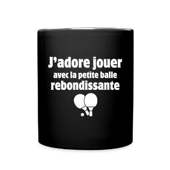 table tennis, table tennis, table tennis - Full Colour Mug - black - Front