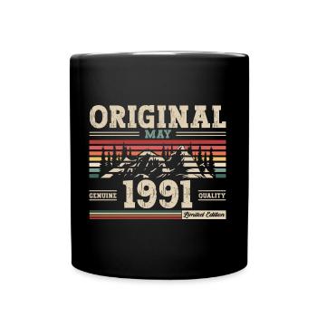 Original Mai 1991 Vintage 1991 Anniversaire 1991 - Mug uni - noir - Devant