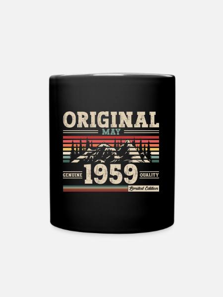Original mai 1959 Vintage 1959 anniversaire 1959 - Mug uni - noir