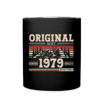 Original May 1979 Vintage 1979 Birthday 1979 - Full Colour Mug - black - Front