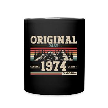 Original mai 1974 Vintage 1974 anniversaire 1974 - Mug uni - noir - Devant