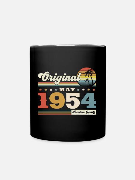 Original 1954 Jahrgang 1954 70. Geburtstag 1954 - Tasse einfarbig - Schwarz