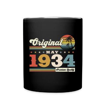 Original 1934 Millésime 1934 90e anniversaire 1934 - Mug uni - noir - Devant