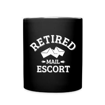 retraite, retraité, prendre sa retraite - Mug uni - noir - Devant