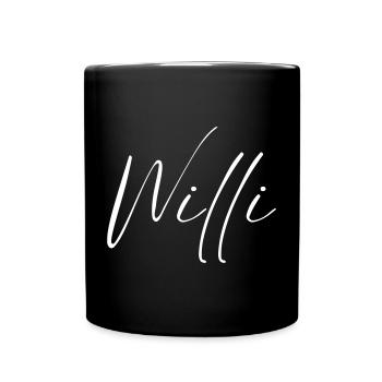 Willi Name T-Shirt Geschenk Für Männer - Tasse einfarbig - Schwarz - Vorne