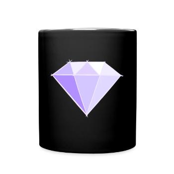 Gemstones: Diamond Drawing. Jewel symbol. - Full Colour Mug - black - Front