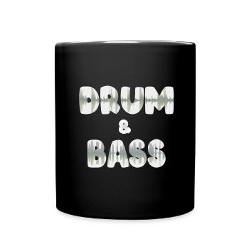 DNB-Wellenform - Tasse einfarbig - Schwarz - Vorne