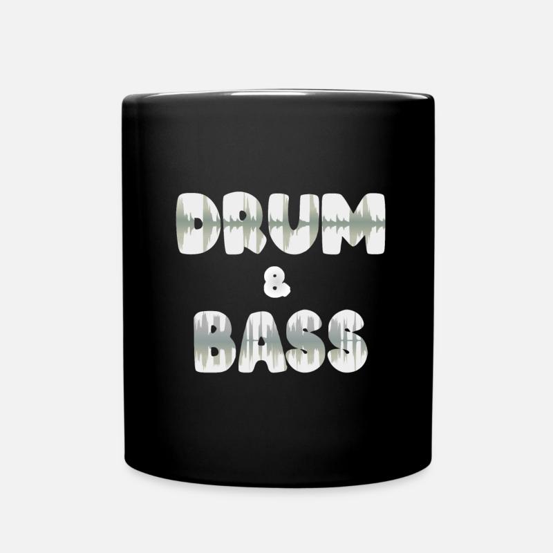 DNB-Wellenform - Tasse einfarbig - Schwarz