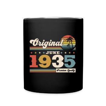 Original 1935 Vintage 1935 Birthday 1935 - Full Colour Mug - black - Front