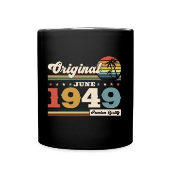 Legende Juni 1949 Jahrgang 1949 Geburtstag 1949 - Tasse einfarbig - Schwarz - Vorne