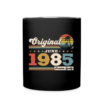 Original Juin 1985 Millésime 1985 Anniversaire 1985 - Mug uni - noir - Devant