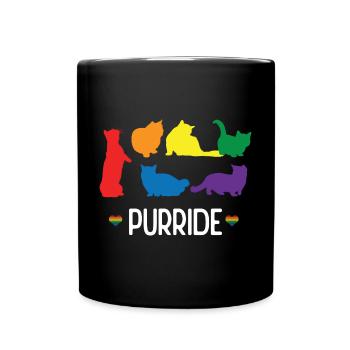 LGBTQ Pride Month - Purride - Full Colour Mug - black - Front