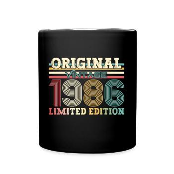 37e anniversaire Original juin 1986 Né en 1986 - Mug uni - noir - Devant