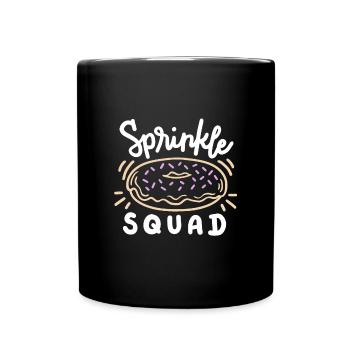 Donut Streusel Donut Liebhaber - Tasse einfarbig - Schwarz - Vorne