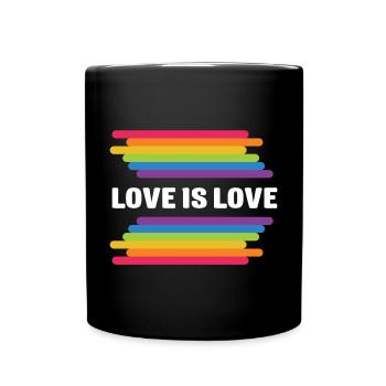Mois de la fierté LGBT - Love is Love - Mug uni - noir - Devant