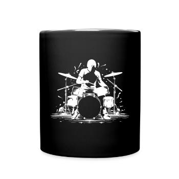 Graphiques Drummer - Mug uni - noir - Devant