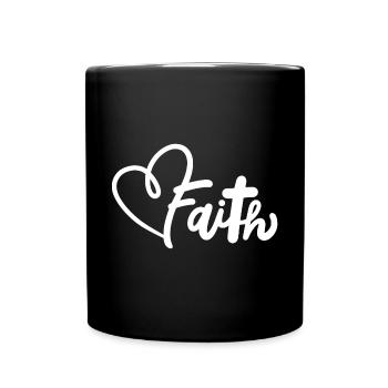 Christlich Glaube Religiös - Tasse einfarbig - Schwarz - Vorne