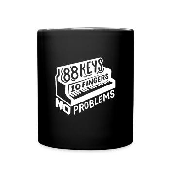 Piano Pianist - Tasse einfarbig - Schwarz - Vorne