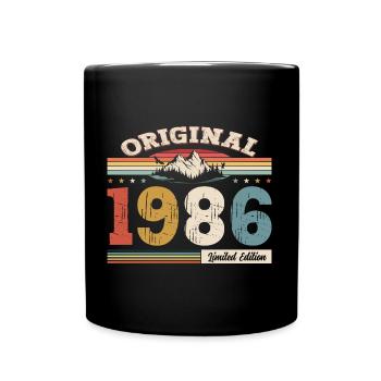 38th Birthday Year 1986 Vintage 1986 Original - Full Colour Mug - black - Front