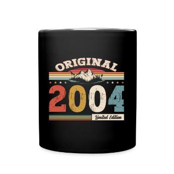 20ème Anniversaire Année 2004 Millésime 2004 Original - Mug uni - noir - Devant