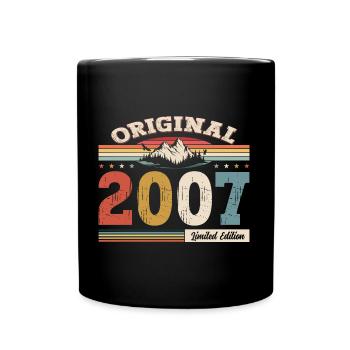 18ème Anniversaire Année 2007 Cru 2007 Original - Mug uni - noir - Devant