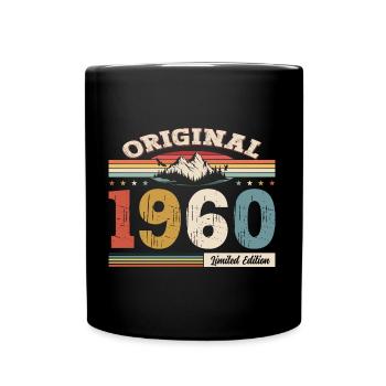 65th Birthday Year 1960 Vintage 1960 Original - Full Colour Mug - black - Front