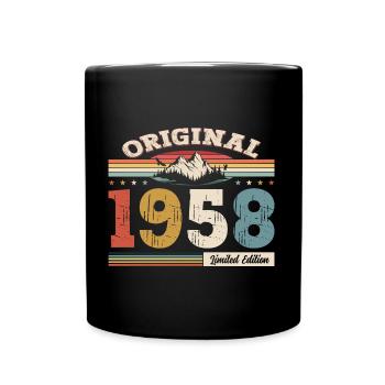 66th Birthday Year of Build 1958 Year 1958 Original - Full Colour Mug - black - Front