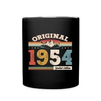 70ème Anniversaire Année 1954 Millésime 1954 Original - Mug uni - noir - Devant