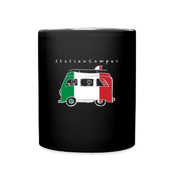 ItalienCamper - Tasse einfarbig - Schwarz - Vorne