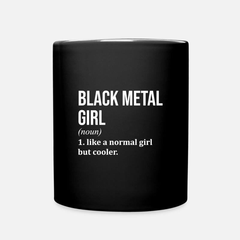 métal noir - Mug uni - noir