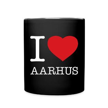 J'AIME AARHUS - Mug uni - noir - Devant