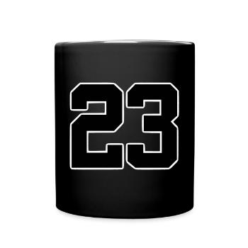 Ausgabe 23 Athletic Design - Tasse einfarbig - Schwarz - Vorne