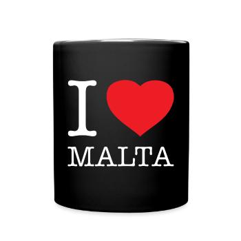 I LOVE MALTA - Full Colour Mug - black - Front