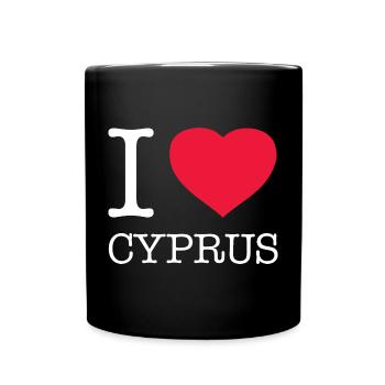 I LOVE CYPRUS - Tasse einfarbig - Schwarz - Vorne