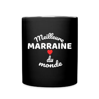 Maman Marraine du Monde Illustration - Mug uni - noir - Devant