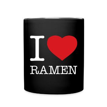 I LOVE RAMEN - Full Colour Mug - black - Front