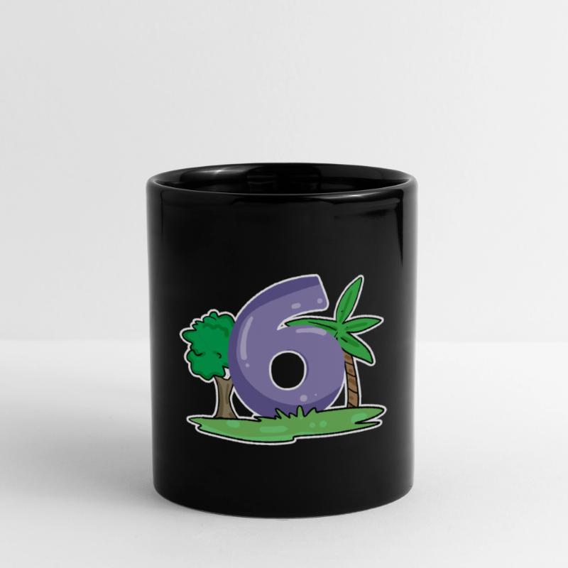 Number 6 Pattern Full Colour Mug