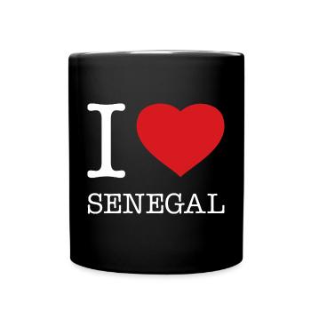 I LOVE SENEGAL - Full Colour Mug - black - Front