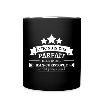 Jean-Christophe - Presque parfait - Mug uni - noir - Devant