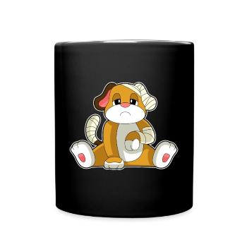 Dog Bandage - Full Colour Mug - black - Front