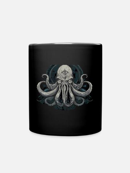 Cthulhu Lord and Savior Monster Horror T-Shirt - Tasse einfarbig - Schwarz