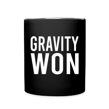 Gravity Won Gebrochener Arm Beinknochen Gelenk Gesund Werden - Tasse einfarbig - Schwarz - Vorne