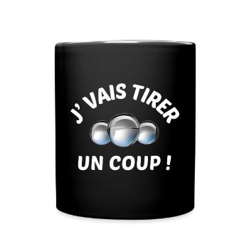 Petanque-Kugeln, Petanque, Schalen - Tasse einfarbig - Schwarz - Vorne