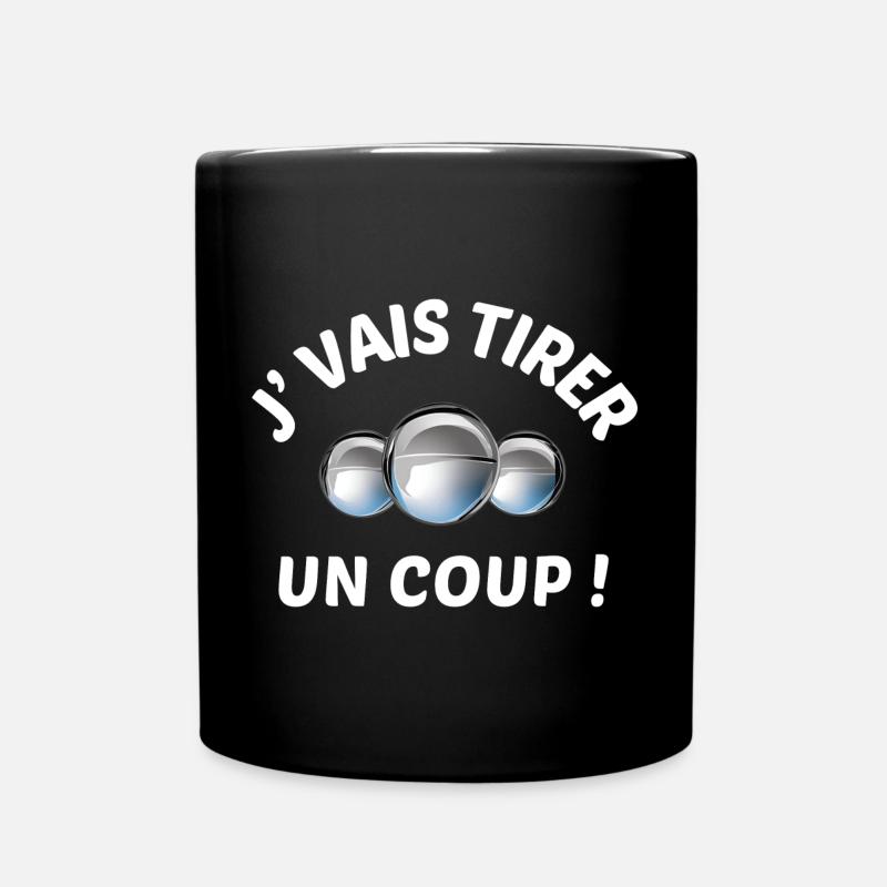 boules de pétanque, pétanque, bouliste - Mug uni - noir